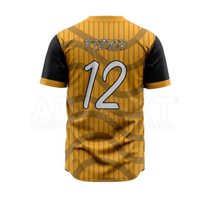Uniforme de Béisbol de Poliéster 100% Transpirable de Secado Rápido y Alta Calidad con Diseño Nuevo, Color y Logotipo Personalizados, Servicio OEM - Product Image 4