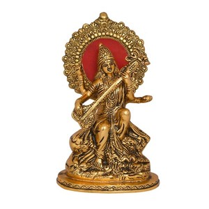 Chất Lượng Tốt Nhất Saraswati Bức Tượng Nữ Thần Tượng Thần Tượng Hindu Tôn Giáo Nghệ Thuật Brass Saraswati Murti Cho Diwali Món Quà Ngày Món Quà Sinh Nhật - Product Image 1