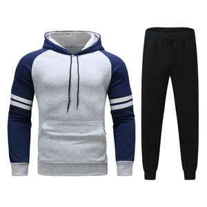 Sweat à capuche en coton personnalisé pour hommes Ensemble pantalon à épaules tombantes Ensemble de pantalons de survêtement et sweat à capuche Streetwear vierge Survêtements pour hommes - Product Image 5