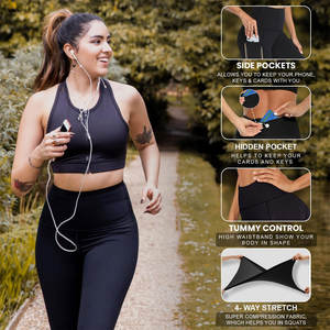 Nuevos estilos, ropa deportiva, mallas de invierno de compresión para mujer, mallas deportivas transpirables de talla grande para mujer - Product Image 5