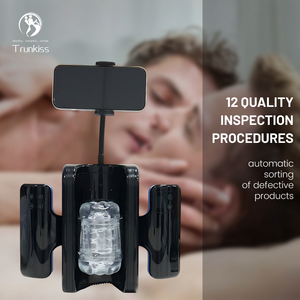 Soporte para teléfono móvil Masturbador eléctrico Suministros de masturbación para adultos masculinos Control de doble manija Masturbador telescópico automático - Product Image 2