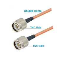 Câble coaxial RG400 de 50 cm, double blindage, connecteurs à sertir UHF PL259, type N, TNC, BNC, mâle/femelle, rallonge en laiton et cuivre