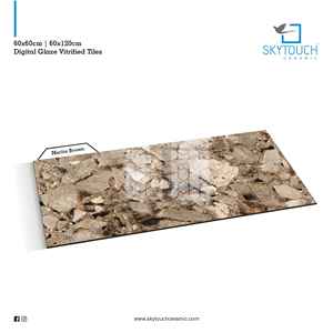 600 X600 mm por el fabricante y exportador indio de brillante con diseños blancos en él con porcelana de diferentes colores Azulejos de porcelana pulida Azulejos de cerámica - Product Image 4