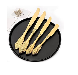 Couteau à beurre nouvelle vente ensembles de couverts couverts coupe fromage couteau à beurre en laiton Antique fournisseur en gros - Product Image 5