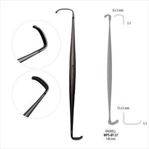 Écarteurs chirurgicaux Ragnell en acier inoxydable à double extrémité, instruments manuels portatifs pour chirurgie générale, réutilisables, certifiés CE - Product Image 4