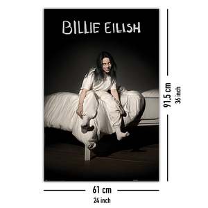 Estilo Moderno de Billie Eilish: 'When We All Fall Asleep, Where Do We Go?' Póster para Pared - Product Image 2