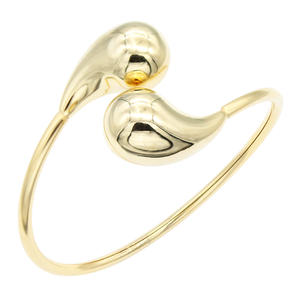 <b>Gold</b> Plated Stainless Steel Fashion <b>Bangle</b> Water Drop Design For Women Gift Jewelry - Product Image 4