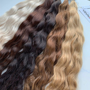 Extensions de cheveux en vrac au prix de gros Double noyade de cheveux humains 100 grammes Couleurs claires 22 pouces - Product Image 1