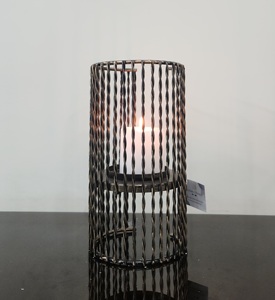 Elegante soporte de vela de Pilar largo de estilo de jaula de Metal impreso personalizado duradero para decoración del hogar para fiestas de Navidad al aire libre - Product Image 5