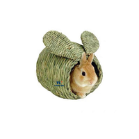 100% écologique nature fait à la main roseau paille herbe nid maison cage lit pour lapin chinchilla cochon d'inde hérisson hamster