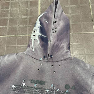 Sweat-shirts d'hiver tendance 100 % coton molletonné pour hommes, couleur unie, coupe classique, style pull-over, écologiques, meilleur prix, streetwear quotidien - Product Image 5