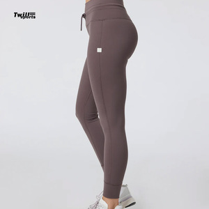 Pantalones Deportivos TWILL SPORTS para Mujer, Cintura Alta, Efecto Levanta Glúteos, Sin Costuras, de Algodón y Fibra de Bambú, Transpirables, para Gimnasio, Fitness, Yoga, Leggings Casuales - Product Image 4