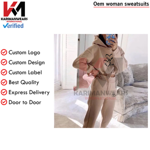 <b>Womens</b> Casual Set Hooded Sweatshirt Printed <b>Pants</b> Loose Sports Suit Sportswear Activewear Wear Tracksuits Wholesalers - Product Image 4