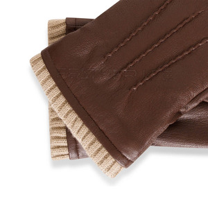 2024 gants en cuir léger de haute qualité pour hommes nouvelle mode Style uni pour vêtements décontractés pour l'hiver - Product Image 6