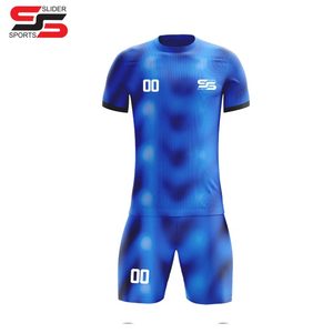 Uniformes de fútbol de club de equipo de alta calidad, camisetas de fútbol, conjunto de pantalones cortos de dos piezas para hombre, Conjunto de camiseta de fútbol de sublimación personalizada para niños - Product Image 6