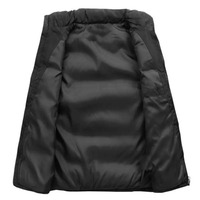 Blouson Bomber Homme Personnalisé Épais Col Montant Couleur Unie Toile Canard Hiver Réversible Imperméable Décoration Motif Logo