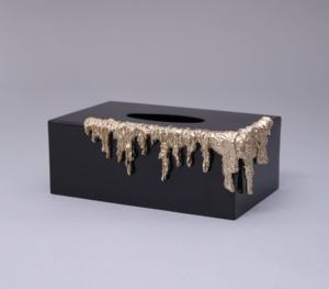 Floral Savvy Serviette Holder <b>Decorative</b> Napkin Stand Modern <b>Table</b> top Tissue Holder Home Office Dining <b>Table</b> <b>Accessories</b> - Product Image 4