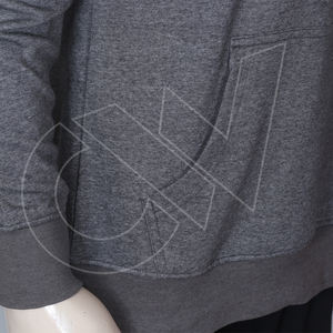 Pull à capuche avec Logo personnalisé, prix d'usine, manches longues, grande taille, pour hommes - Product Image 5