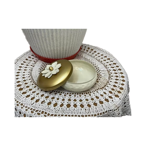 Round Metal <b>Storage</b> <b>Box</b> Elegant Jar Design for Convenient Organization - Product Image 1