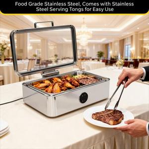 Juego de Recipientes para Buffet sin Agua, para Servicio de Buffet en Bodas, Recepciones y Fiestas - Product Image 2