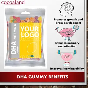 Высококачественный DHA Витамин D мастика подходит для детей и взрослых 1 кг упаковка оптом OEM/ODM Малайзийский поставщик