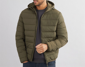New Design Solid Color <b>Hooded</b> <b>Padded</b> Men Puffer <b>Jacket</b> Waterproof Sports Winter <b>Jacket</b> For Men - Product Image 2