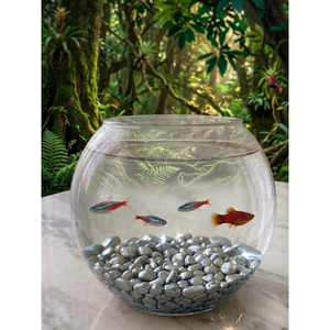 Pierres décoratives pour aquarium, or et argent mélangés, galets pour aquarium - Product Image 2