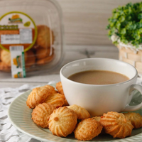 Paulista biskuit mentega Brasil dengan kue tradisional renyah susu kental dibuat di Brasil-130g kemasan