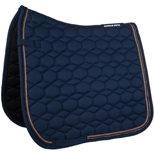 Tapis de selle pour cheval en polycoton respirant sur mesure avec double cordon pour le saut d'obstacles, le dressage et l'équitation - Product Image 1