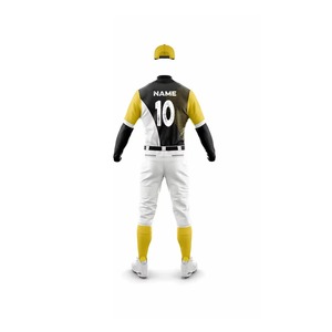 Uniforme de béisbol profesional Conjunto de Jersey y pantalones de equipo personalizado Ropa deportiva transpirable de secado rápido para partidos y entrenamientos - Product Image 3