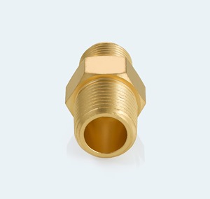 1/2 <b>inch</b> <b>x</b> 1/2 npt half union brass fitting pack of four for hvac refrigeration compressor and fuel line connections - Product Image 4