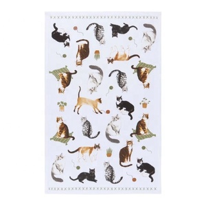 Animal Print 40x40cm Dish Towel 100% Cotton Eco-Friendly Quick-Dry Durable Fabric Reusable Uniform Color <b>Kitchen</b> Easter - Product Image 2