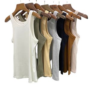 เสื้อกล้ามของผู้หญิงสำหรับฤดูร้อนออกแบบได้ตามต้องการสำหรับการฝึกออกกำลังกายในยิมการออกแบบให้ระบายอากาศแบบลำลองสำหรับเพาะกาย - Product Image 3