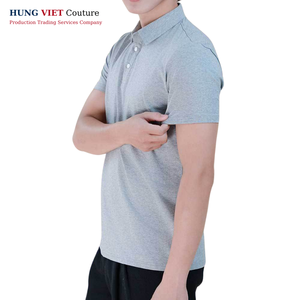 Patrón sólido con estilo Unisex para hombres para camisetas de polo 100% tejido de punto resistente a las manchas de poliéster transpirable al por mayor - Product Image 2