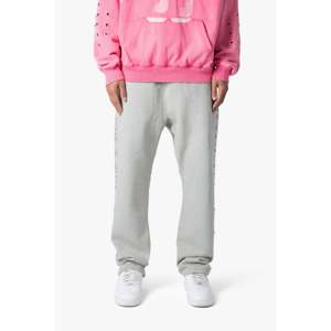 กางเกงวอร์ม West StudDED ทรงหลวม สีเทา ผ้าฝ้าย 100% 360gsm - Product Image 5