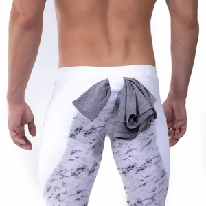 Exclusive Arrival Stylish Design For Custom Made Men Yoga <b>Leggings</b> Elastic Waist Everyday Relaxed Wear <b>Leggings</b> New Look - Product Image 4