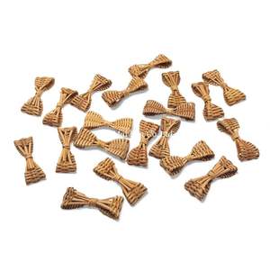 Breloques vintage en rotin tressé à la main, fournitures de bijoux naturels pour boucles d'oreilles et colliers, origine Vietnam - Product Image 3