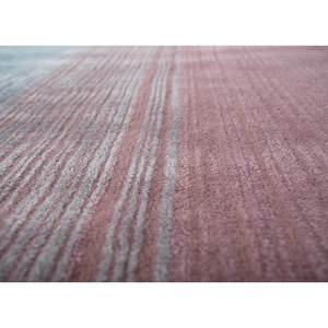 Alfombra Azul de Lana y Viscosa Hecha a Mano, Modelo Tnq-4413, Estilo Boho a Rayas para el Hogar, Rectangular de 9x12 para Sala de Estar, Entrada, Pasillo - Product Image 3