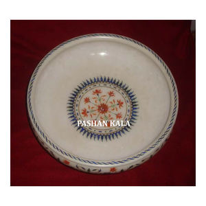 Bol en marbre blanc fait à la main pour cadeaux d'entreprise et décoration intérieure Importateur et exportateur indien en gros - Product Image 1