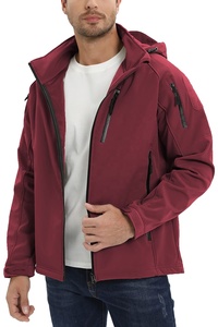 Veste softshell imperméable personnalisée OEM pour hommes Veste coupe-vent pour hommes Softshell - Product Image 5