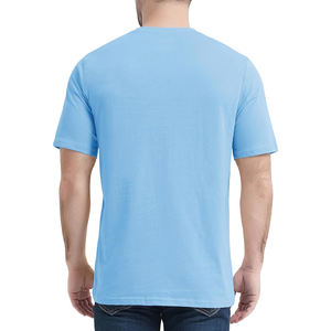 Offre Spéciale anti-rides 100% coton T-shirts Logo personnalisé élégant confortable col rond poche t-shirt conception pour les activités de plein air - Product Image 4