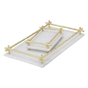 Nueva Bandeja de Servir de Mármol Estilo Colgante con Asa de Metal, Hecha a Mano, Estilo Americano, Ecológica, para Bodas - Marca TQC - Product Image 3