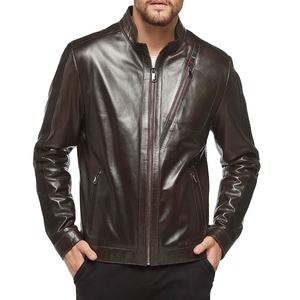 Chaqueta de Cuero para Hombre, Chaqueta de Cuero Clásica de Cordero, Chaqueta de Motociclista a la Moda, Chaqueta Impermeable, Servicios OEM 2026 - Product Image 2
