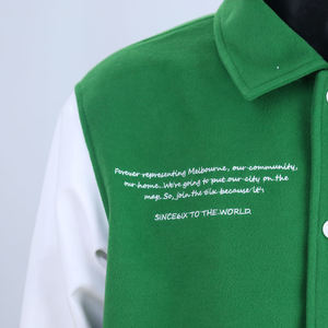 Patchs en broderie chenille, veste d'hiver en laine, streetwear, vestes universitaires tendance pour hommes, veste d'hiver de haute qualité personnalisée - Product Image 3