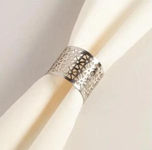 Golden Napkin Rings Metal Wire <b>Nest</b> Elegant Napkin Holder for Home And Weddings Dining <b>Table</b> Decor Accessories - Product Image 5