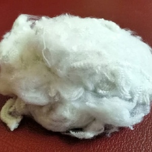 Fibra de poliéster reciclada 2.5D SD Blanco Sólido Seco GRS Vikohasan Proveedor Material virgen Hilo de hilado para material de relleno - Product Image 5