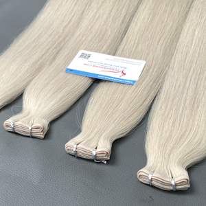 Venta al por mayor 100% Extensiones de cabello humano virgen Remy vietnamita Venta flash disponible en stock para cabello de trama Genius - Product Image 1