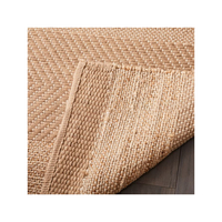 Vente en gros de tapis indiens Dhurrie en jute, design classique, tissage plat, naturels, faits à la main, réversibles, résistants aux taches