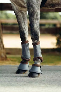 Nueva llegada de alta calidad logotipo personalizado impresión material de neopreno cómodo caballo botas de cepillado - Product Image 6