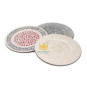 Napperons plats en nacre élégants les plus vendus Tapis de table faits à la main pour la fête au Vietnam Prix bon marché - Product Image 2